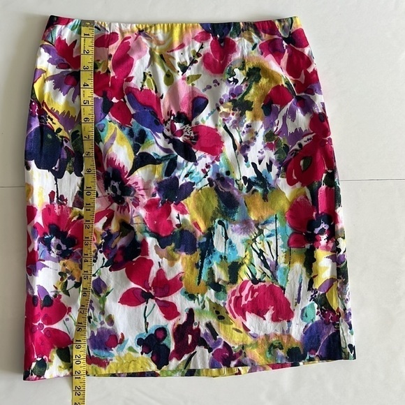 Jones & Co Stretch Floral Pencil Mini Skirt - Picture 4 of 6